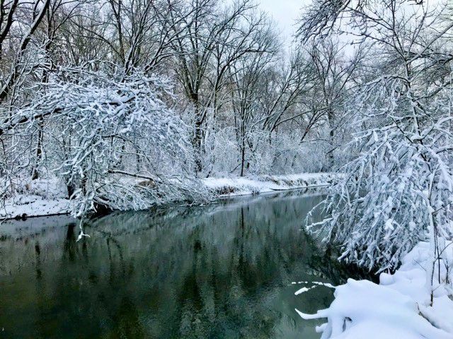 Camrock County Park after snowfall